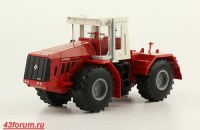 Коллекционная масштабная модель 1:43 Колесный трактор К-744Р1 Кировец с журналом Тракторы №109 (Hachette)